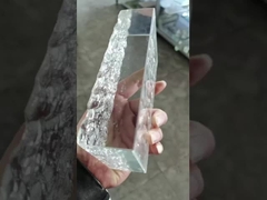 Hoge Transparante Stevige het Glasbaksteen van het Glasblok voor Decoratiemuur Crystal Block